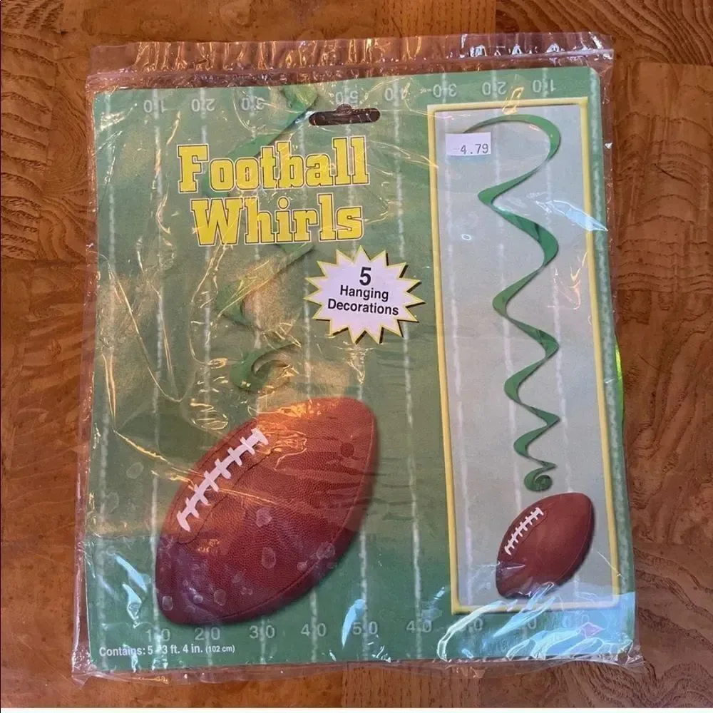 🎃 FOOTBALL PARTY Whirlywig Decoration!
